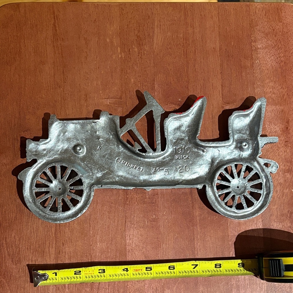 Set of 3 Antique Classic Cars Cast Metal Wall Decor Set by Midwest 1910 Buick - Picture 5 of 13